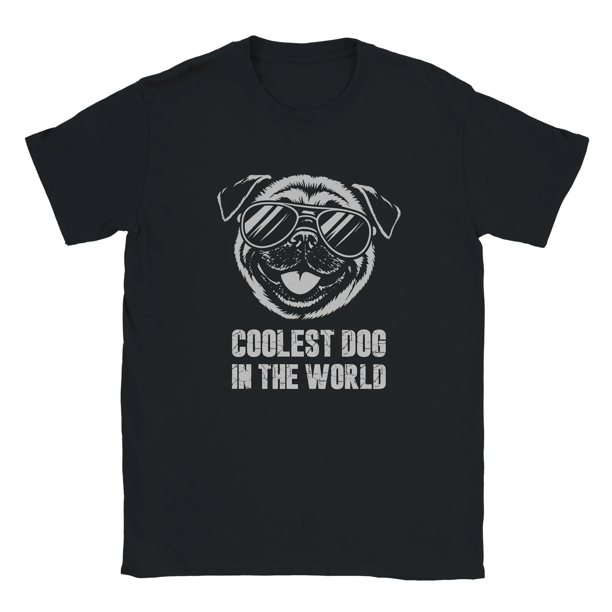 Lustiges Mops T-Shirt in Schwarz oder Marine