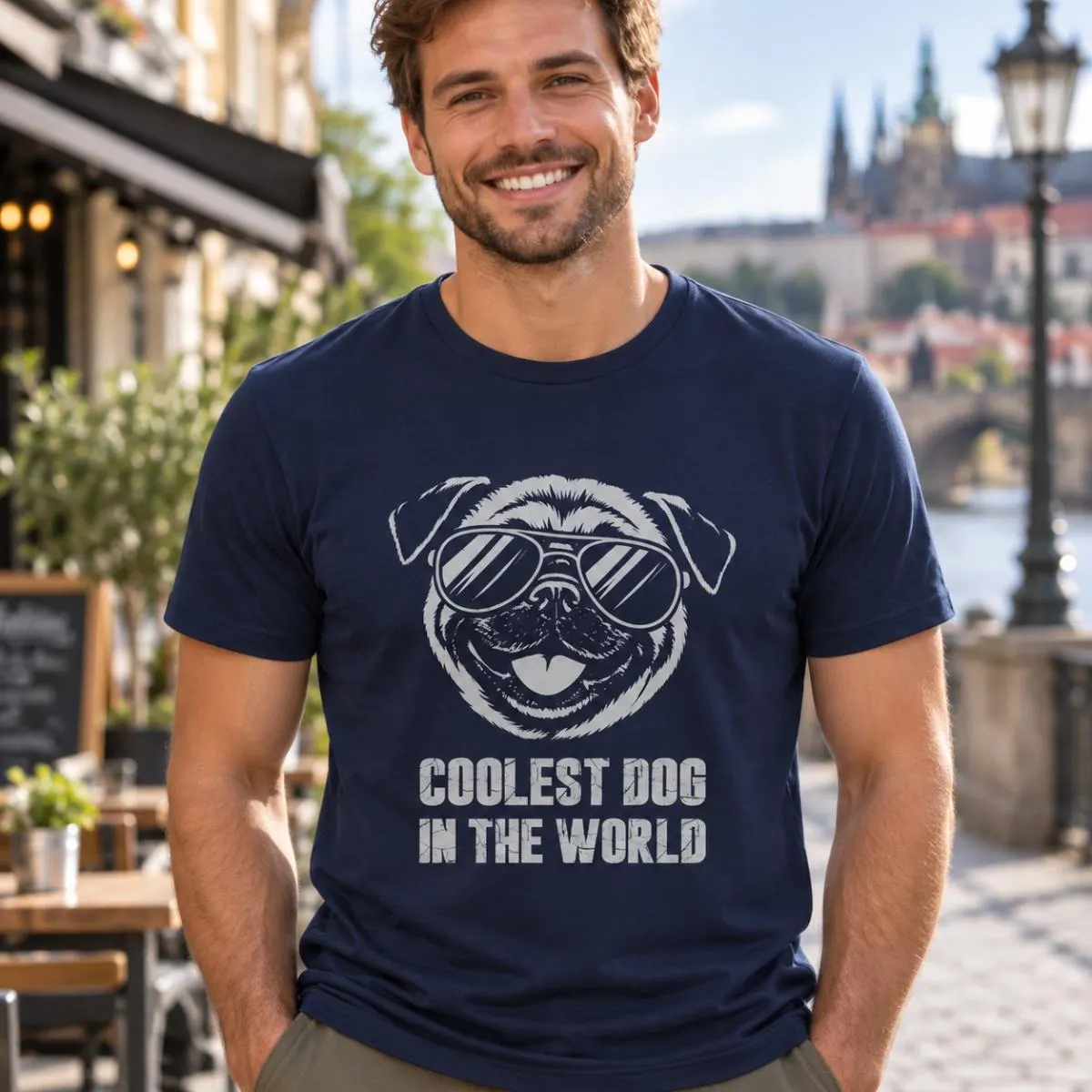 Unisex Mops Shirt aus ringgesponnener Baumwolle